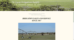 Desktop Screenshot of deleonirrigation.com