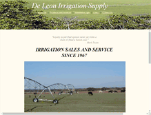 Tablet Screenshot of deleonirrigation.com